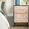 KTMBDW 2.6 Gallons Wicker Waste Basket - Bathroom Garbage Can with a Lid - Bathroom Trash Can Boho Style with Lid for Household, Kitchen - 4 of 4