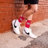 NCAA Wisconsin Badgers Streak Team Color Crew Socks - L - 3 of 3
