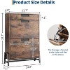 3-Tier Shoe Storage Cabinet - 2 Flip Drawers + 1 Drawer, Adjustable Narrow Rack for Entryway & Hallway - 3 of 4