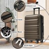 Lyngins 2-Piece Carry on Luggage Set – 20" Hardside Spinner Suitcase (ABS Material), Foldable Duffel Bag (25L Extra Space), 360° Dual Wheels - 3 of 4
