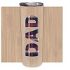 Elanze Designs Dad Plaid Natural Woodgrain 20 ounce Stainless Steel Travel Tumbler - 2 of 4