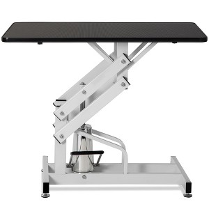 43 Inch Hydraulic Pet Dog Grooming Table, Heavy Duty Frame Professional Drying Table With Flexible Arms Noose, Height Adjustable 21.6cm - 36.2cm - 1 of 4