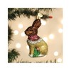 Old World Christmas Glass Blown Ornament for Christmas Tree, Chocolate Easter Bunny - 4 of 4