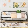 Streamdale Twin Size Metal Daybed with Adjustable Trundle, Pop Up Trundle, Black - 2 of 4