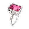Ross-Simons 6.50 Carat Pink Topaz and .25 ct. t.w. Diamond Ring in Sterling Silver - 3 of 4