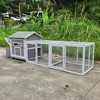 Gulches 118 Inch Wooden Chicken Coop with Free-range Doors and Nesting Box - 2 of 4
