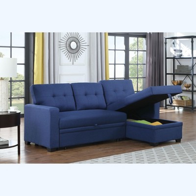 NicBex Couches for Living Room Pull out Sectional Sofa Couches Modern Comfy Upholstered Sofa with Chaise and Storage