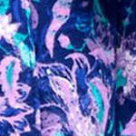 purple floral - 5 ft 5 in & taller