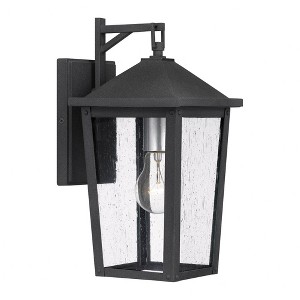 Quoizel Lighting Stoneleigh 1 - Light Sconce in  Mottled Black - 1 of 3