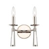 Crystorama Lighting Baxter 2 - Light Sconce in  Polished Nickel - 3 of 4