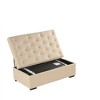 Sapphtopaz Modern Ottoman Folding Sofa Bed Convertible Ottoman Sleeper with Memory Mattress and Button Tufting for Living Room, Entryway - 4 of 4