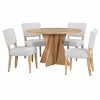 GlasFlength Dining Sets, Stylish and Functional for Family Meals, Designs for Kitchen, Dining Room, Ideal for Gatherings, Beige,47”*29.5”*30.7" - 4 of 4
