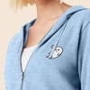 Dalix Heartly Ghost Embroidered Fleece Zip Hoodie Cold Fall Winter Women - 4 of 4