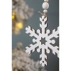 Gulches Series Silver Shatterproof Natural Iced Leaf Twig Ball Christmas Ornament - 4 of 4