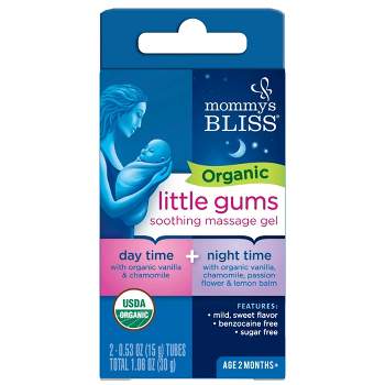 Mommy's Bliss Organic Little Gums Soothing Massage Gel Day & Night Combo - 2ct/1.06oz