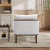 Hrinhom 27“W Faux Shearling Accent Chair, Upholstered Armchair With Wood Legs - 4 of 4