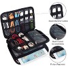 MaseiKar Double Layer Electronic Accessories Organizer, Travel Gadget Bag for Cables, USB Flash Drive, Plug and More, Perfect Size Fits for iPad Mini - 3 of 4