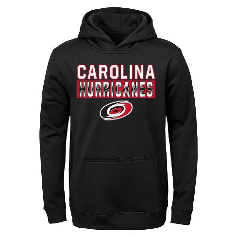 NHL Carolina Hurricanes Girls' Long Sleeve Poly Fleece Hooded Sweatshirt - L