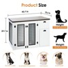 Large Dog Crate Furniture, 44'' Dog Kennel Indoor with Storage Drawers, Sturdy Wooden Dog Crate with 2 Doors and Adjustable Shelf for Small - 2 of 4
