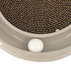 Turbo: Scratcher Eco - Grey - Cat Toy & Catnip Pack, 15.5" Round Racetrack - 4 of 4