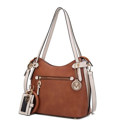 MKF Collection Jaseli Women’s Hobo Bag with Wristlet Bracelet Keychain with a Credit Card Holder by Mia K