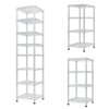 Karl Home 8 Tier Heavy Duty Adjustable Metal Traneka 70.87inch H Wire Shelving Unit With Wheels 1344 LBS NSF - 2 of 4