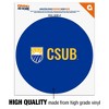 California State University Bakersfield Institutional Logo Initials Automotive Car Window Locker Circle Bumper Sticker - 3 of 4