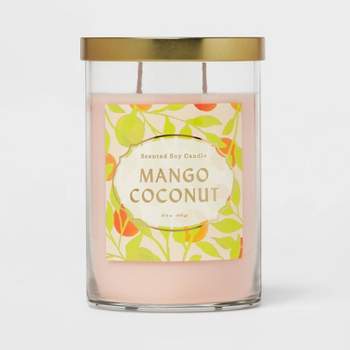 21.5oz Glass Jar 2-Wick Mango Coconut Candle - Opalhouse™