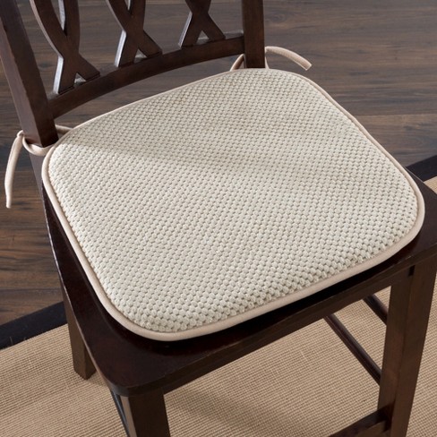 Memory Foam Seat Cushion - Premium Modern Large Non-Slip Dining / Office  Chair Pad - Relieve Stress