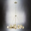 Urban Ambiance Luxury Eclectic Indoor Chandelier,  25-1/2''H x 28"W x 28''D,  Gilded Silver Finish, UHP4990 - 3 of 4