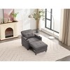NicBex 3-in-1 Convertible Sleeper Chair,Tech Cloth Folding Sofa Bed with USB Ports,Comfortable Couches with 4 Side Pockets for Living Room,Dark Gray - 4 of 4