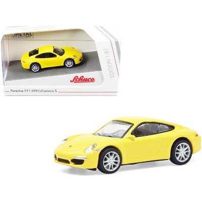 Porsche 911 (991) Carrera S Yellow 1/87 (HO) Diecast Model Car by Schuco