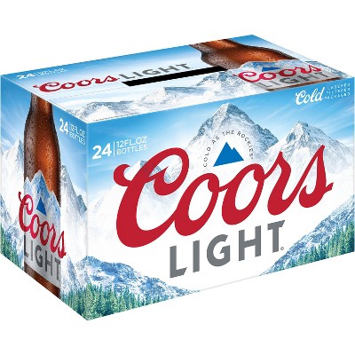 Coors Light Beer - 24pk/12 Fl Oz Bottles : Target