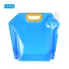 Unique Bargains Camping Hiking Plastic Collapsible Water Container Bags 4 Pcs - 3 of 4