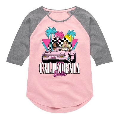 Girls' Barbie California  - Light Pink/Ath Hea - Small