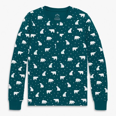 Primary Adult Organic Henley Pj Top (Unisex Fit)