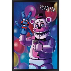 Trends International Five Nights at Freddy's: Sister Location - Funtime Freddy Framed Wall Poster Prints - 1 of 4