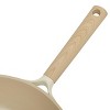 Gibson Elite Folkstone Ceramic Nonstick Cast Aluminum Frypan in Beige - 3 of 4