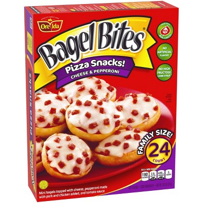 Bagel Bites Cheese &#38; Pepperoni Mini Pizza Bagel Frozen Snacks - 18.6oz/24ct