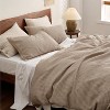 Bedsure Cotton Duvet Cover – 100% Cotton, Waffle Weave, All-Season Comfort Soft, breathable, and lightweight. Features classic waffle texture, corner - 3 of 4