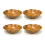 Winco Wooden Woven Salad Bowl Pack of 4