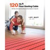 VEVOR 120 sqft Floor Heating Mat System, 120V Electric Radiant Heated Floor System, with Decoupling Membrane & Smart Control Thermostat & Alarm,Black - 3 of 4