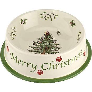 Spode Christmas Tree Pet Bowl 8.4"