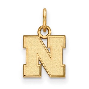 Black Bow Jewelry 10k Yellow Gold Nebraska Cornhuskers NCAA Extra Small Pendant - 1 of 3
