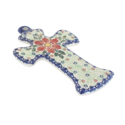 Blue Rose Polish Pottery 47 Vena Cross