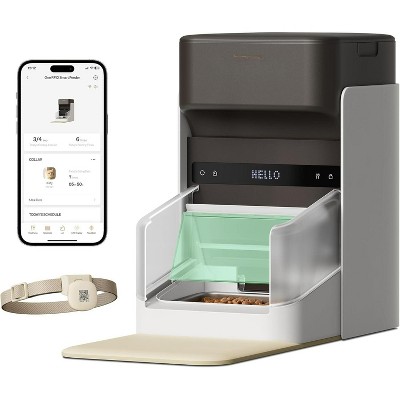 Automatic Cat Feeder with RFID Technology, Collar-Activated Food Dispenser with Wi-Fi Control