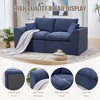 Modular Sectional Sofa Upholstered Loveseat 2-Seater Cloud Couch with Removable Cushion Cover, No Assembly Needed - ModernLuxe - 4 of 4