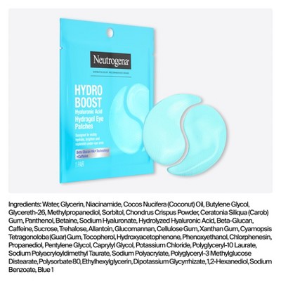Neutrogena Hydro Boost Hydrogel Eye Mask - 2ct/1pair