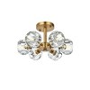 Elegant Lighting Eren 6 - Light Flush Mount in  Satin Gold - 2 of 4