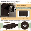 KWPZQEB Coffee Table with 4 Drawers and Side Hidden Storage Compartments, Modern Wood Coffee Table with Metal Handles for Living Room - 4 of 4
